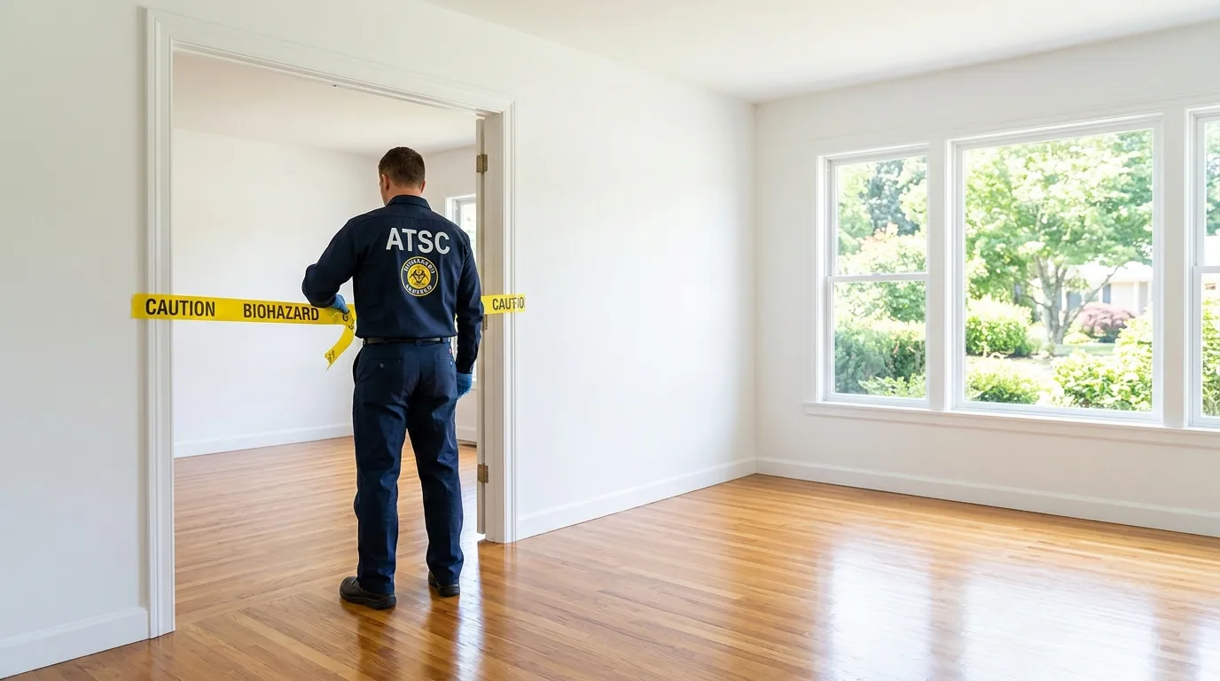 Certified biohazard cleanup crew performing Decomposition Cleanup in Lake Arbor